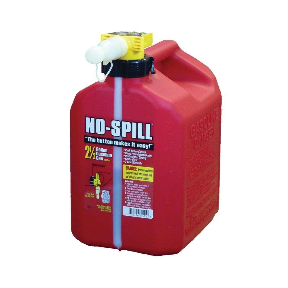 2 1/2 gal. No-Spill Gas Can: Nezahtevna, zanesljiva in čista! Samo napolnite in pojdite, brez izgube!